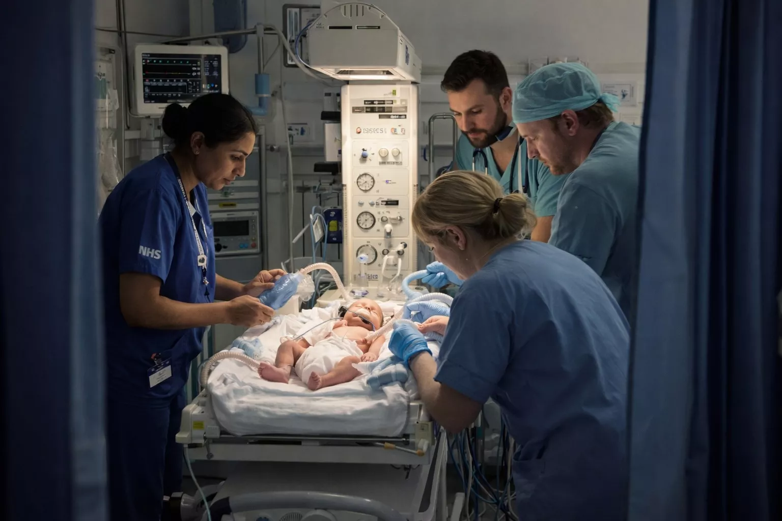 Help! There is a collapsed neonate
